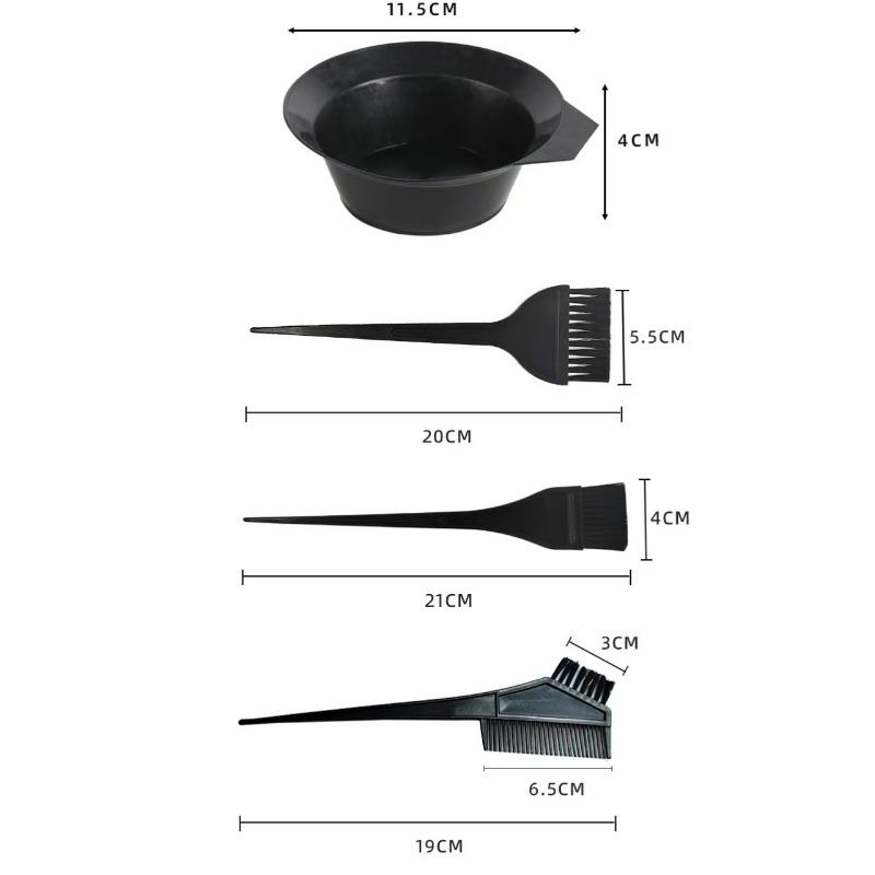 4pc Hair Coloring Kit, Hair Dye Brush, Tools for Hair Coloring Kit–Professional Dyeing Tools Set –Perfect for DIY and Salon Use