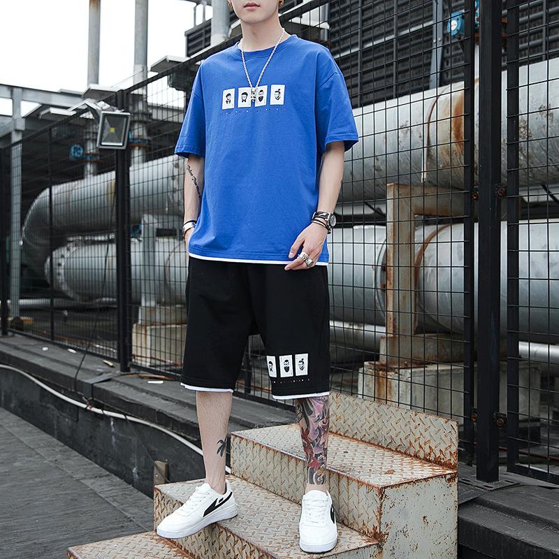 MAITA Summer New Style Men's Short-sleeved Outdoor Trendy Casual Sports Suit