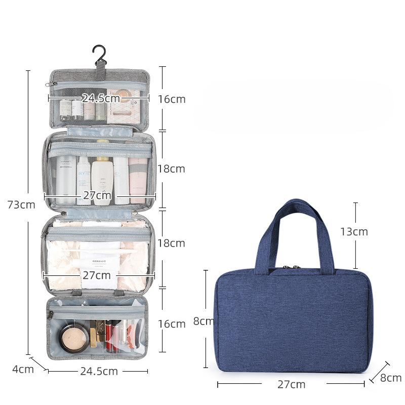 Waterproof Travel Hook Wash Bag Foldable and Portable Multifunctional Cosmetic Storage Bag