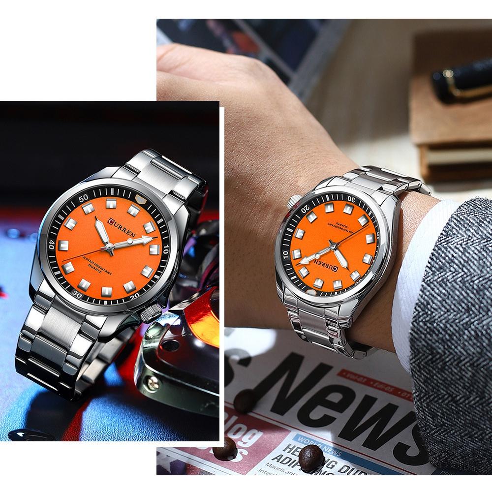 Luxury Watch Business Waterproof Male Clock Luminous Stainless Steel Quartz Men Watch