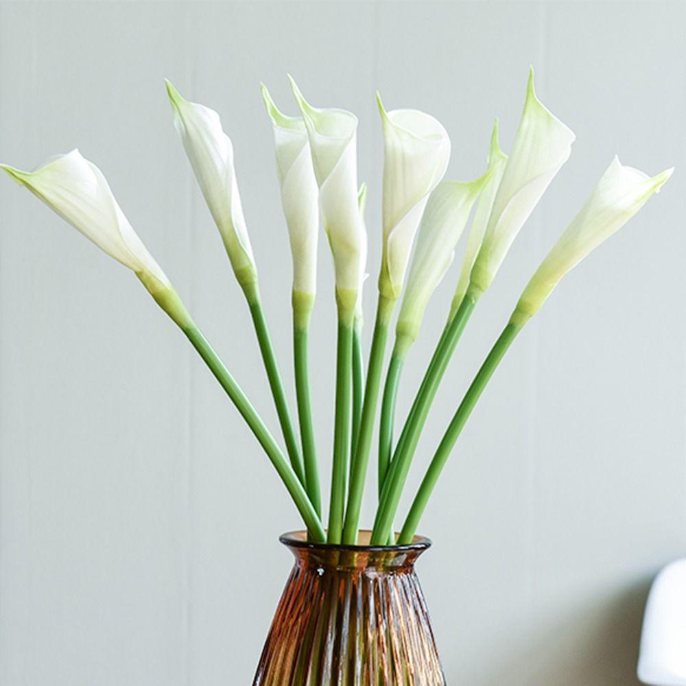 

Сад Свадьба DIY Свадебный Real Touch Букет Шелковые Растения Искусственные Каллы Поддельные Цветы