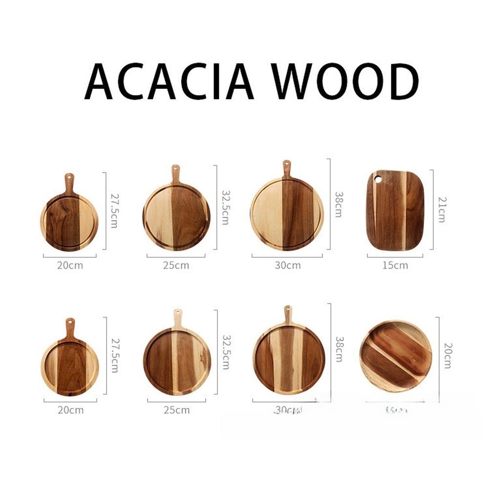 Natural Wood Grain Acacia Cutting Board Double-sided Board