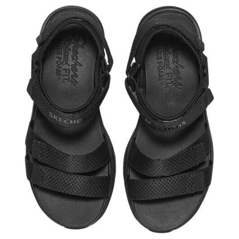 Skechers Moderne Komfort-Damensandalen Schwarz 119828-BBK