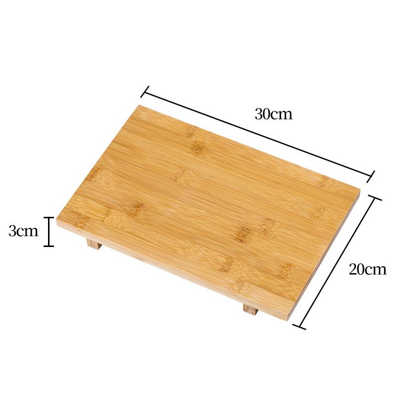 Bamboo Sushi Board Japanese And Korean Cuisine Rectangular Sushi Tray Serving Plate Cooking Sashimi Tableware Wood Platter Board