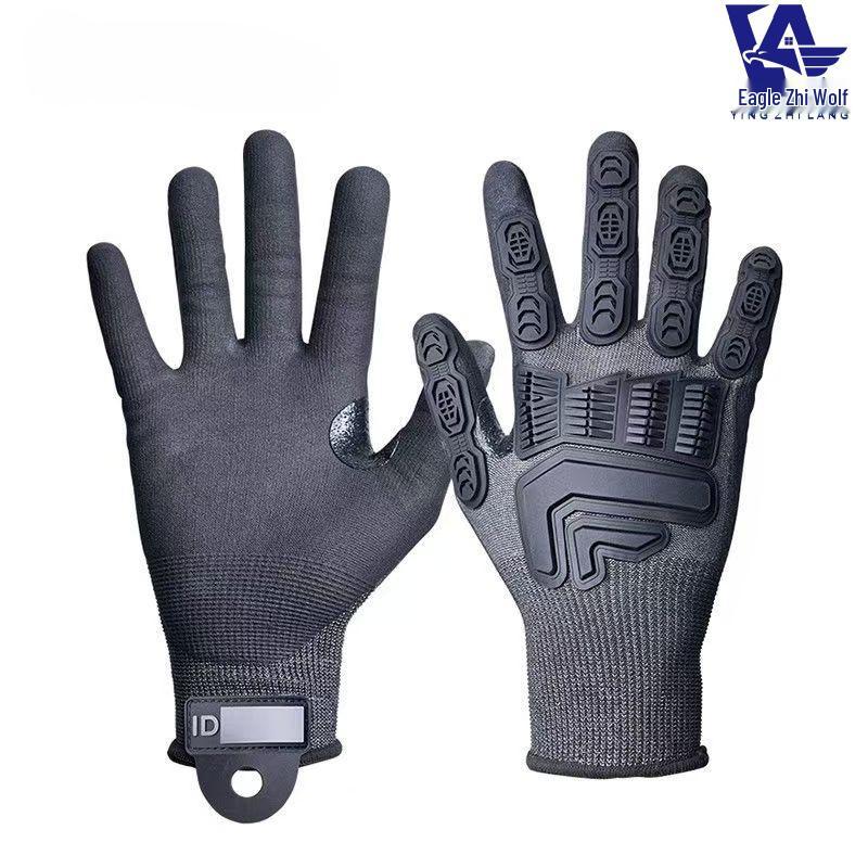 Level 5 Tactical Touchscreen Full Finger Cut-Resistant Gloves - Anti-Collision, Heat-Insulating, Non-Slip for Outdoor Sports
