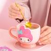 Sanrio Family Mug: Hello Kitty & My Melody 420ml, Ideal for Coffee & Milk.