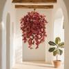 1/2Pcs Fall Hanging Maple Leaves Plants Artificial Autumn Leaves Vines Fall Wall Hanging Plants for Autumn Indoor Outdoor Decor