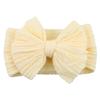 Solid Cable Bow Baby Headband for Child Nylon Layers Headwear Kids Elastic Turban Headwraps Newborn Boys Girls Hair Accessories