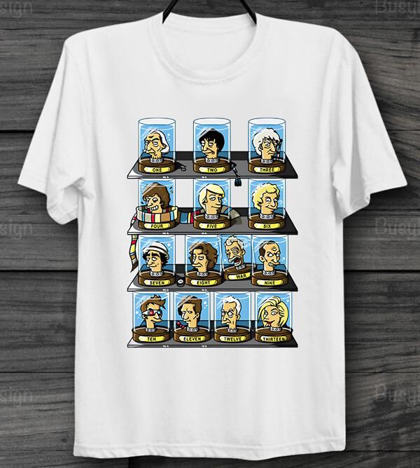 

Doctor Who Simpson TV Anime Parody T Shirt Doctors List Unisex Men s Ladies Top S