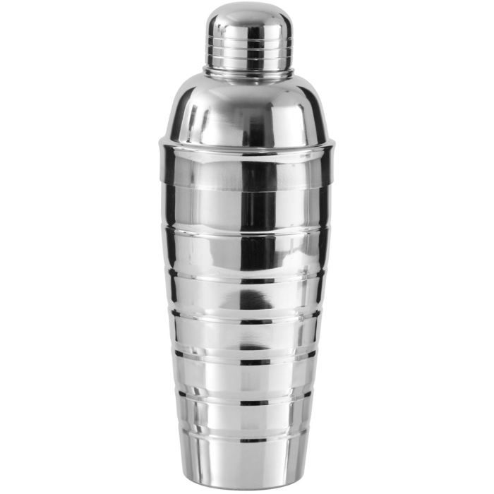 Shaker À Cocktails - Fackelmann - 750 Ml - Acier Inoxydable - 26 X 8,5 X 8,5 Cm - Gris