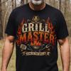 Grill Master Dad T-Shirt | Father's Day BBQ 4th of July Cookout Gift For Him Graphic Retro Trending Tee