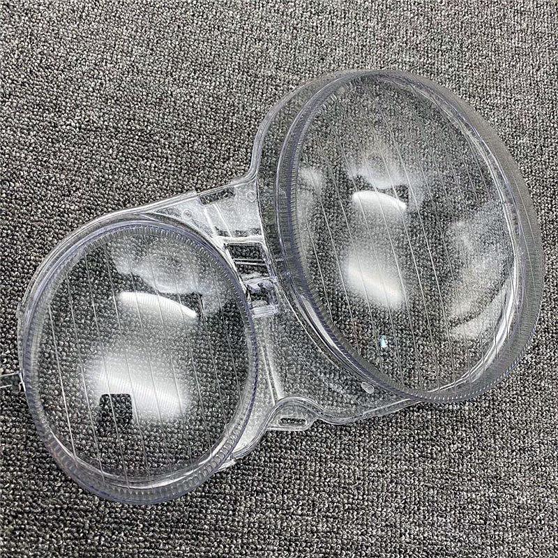 Fits 99-05 Mercedes-Benz E-Class W210 Headlight Lens Cover: Transparent PC Mask Crystal Face.