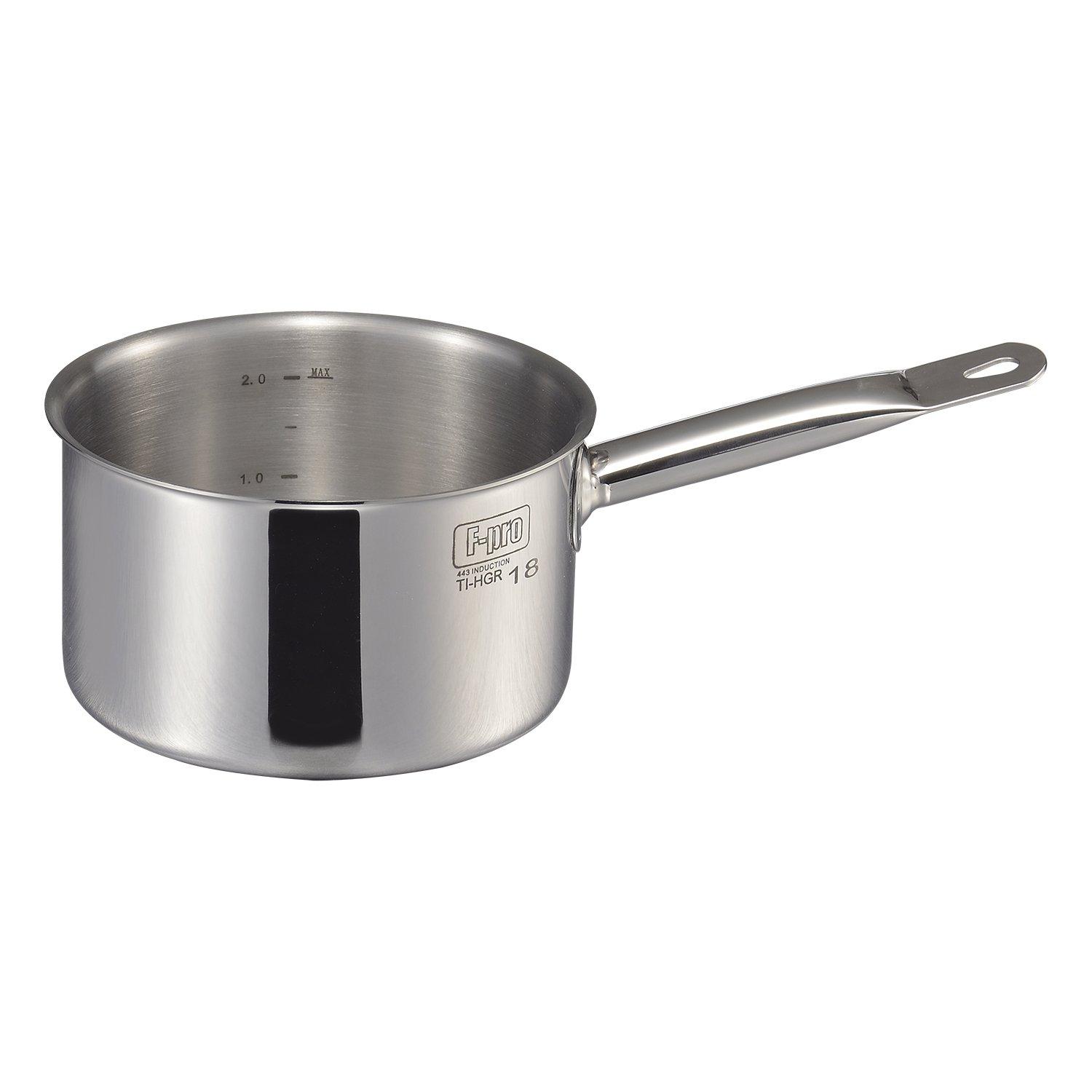 

MTI IH F-PRO Deep Saucepan with Lid, 28cm, with Measuring Scale