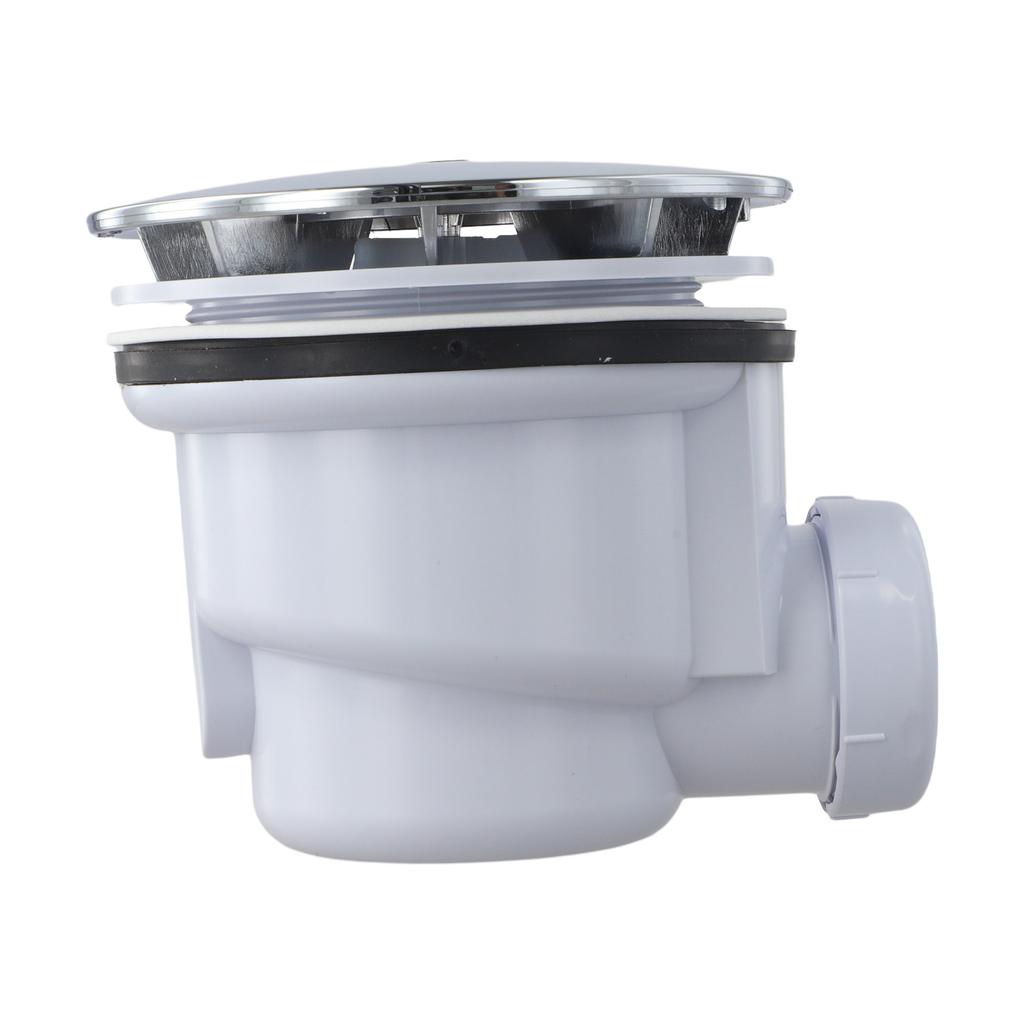 Modern Bathroom Decor Shower Tray Waste Trap Easy Clean Shower Strainer Accessory Easy Cleaning Trap Compact Size