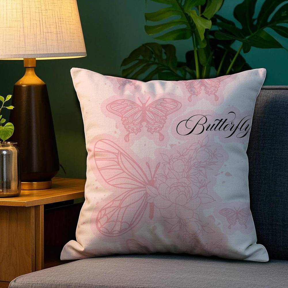 Luxury Good Luck Pillow Case Sofa Living Room Bedroom Double-Sided Printing Square Cushion Nap Time Cushion Cover