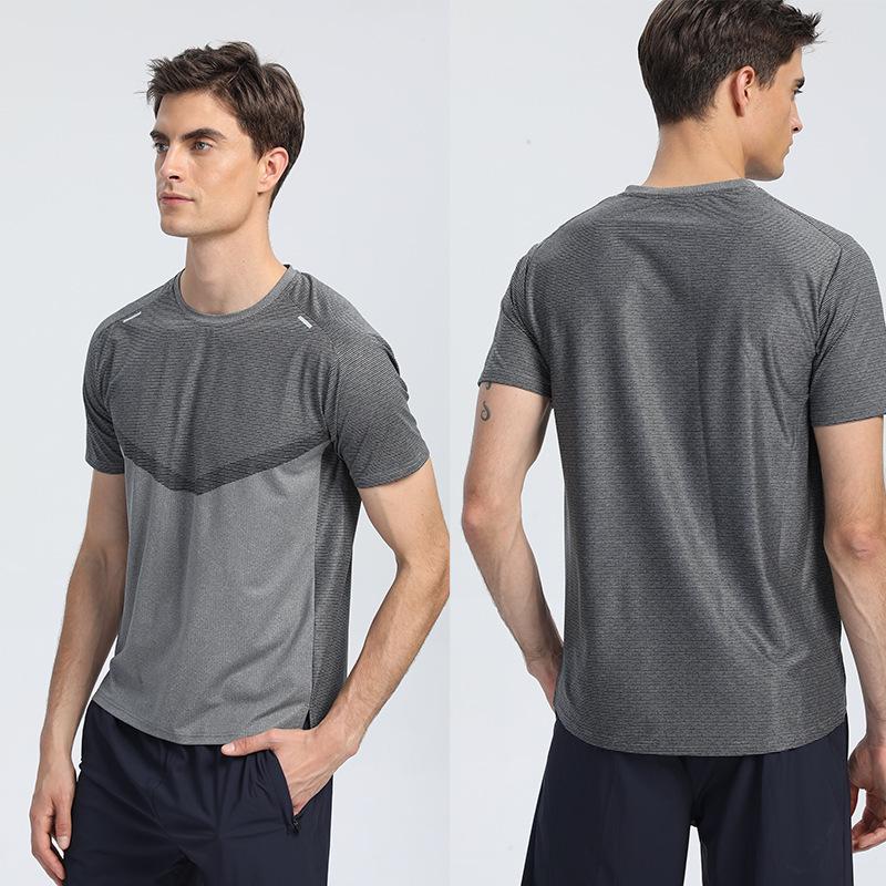 2024 European Men's Quick-Dry Short Sleeve Sports T-Shirt - Summer Fitness & Casual Running Top