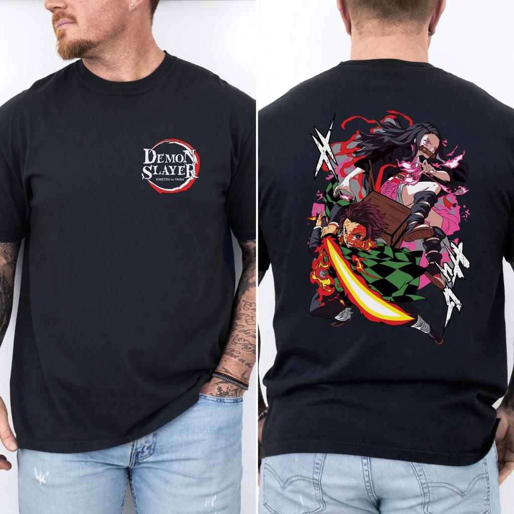 Tieko and Kanjirou Demon Slayer T-shirt Pillar Comic T-shirt for Demon Slayer Fans As A Gift Clothing for Anime Enthusiasts