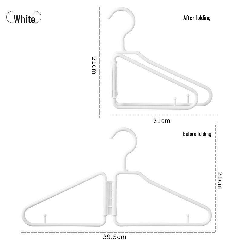 Foldable Clothes Hangers: Gray, Apricot, Light Green, White - Ideal for Suits and Pants Storage