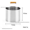 Stainless Steel Seamless Round Mousse and Cake Mold Set – Four-Piece Baking and Jelly Shaping Tools