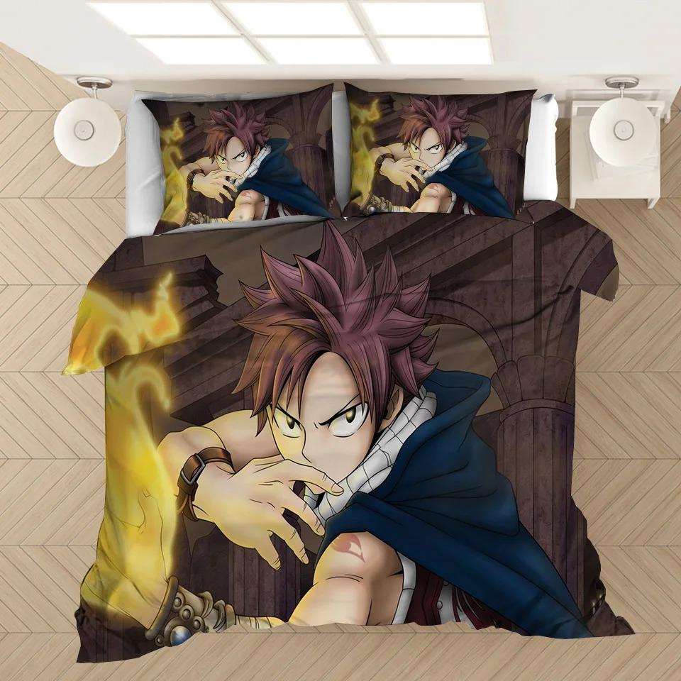 Comforter Fairy Tail Bedding Set 3D S Japan Anime Comforter Bedding Sets Fairy Tail Bedclothes (No Sheet) Ayr