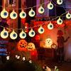 Halloween Ghost Pumpkin Spider Web String Light Battery Powered Fairy Lights Horror Atmosphere Lamp for Haunted House Decoration