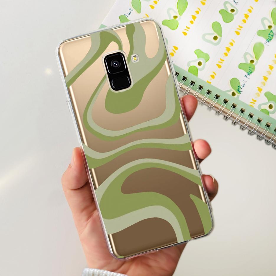 For Samsung Galaxy A8 Plus 2018 Case SM-A730F Luxury Painted Cover Soft Silicone Phone Case For Samsung A8 2018 A530F A8+ Fundas