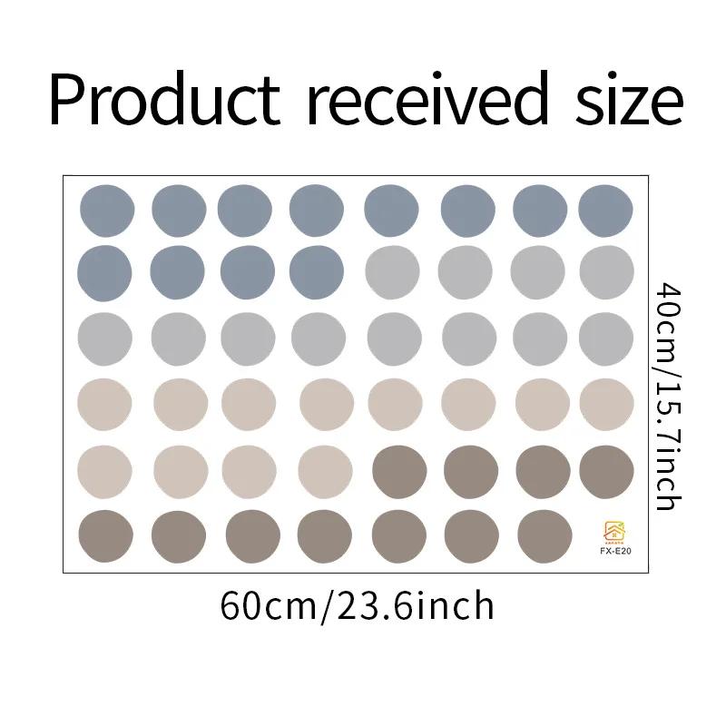 1Pc DIY Mixed Morandi Color Dots Wall Stickers Home Decor Nordic Style Vinyl Art Decals Living Room Kids Bedroom Decoration