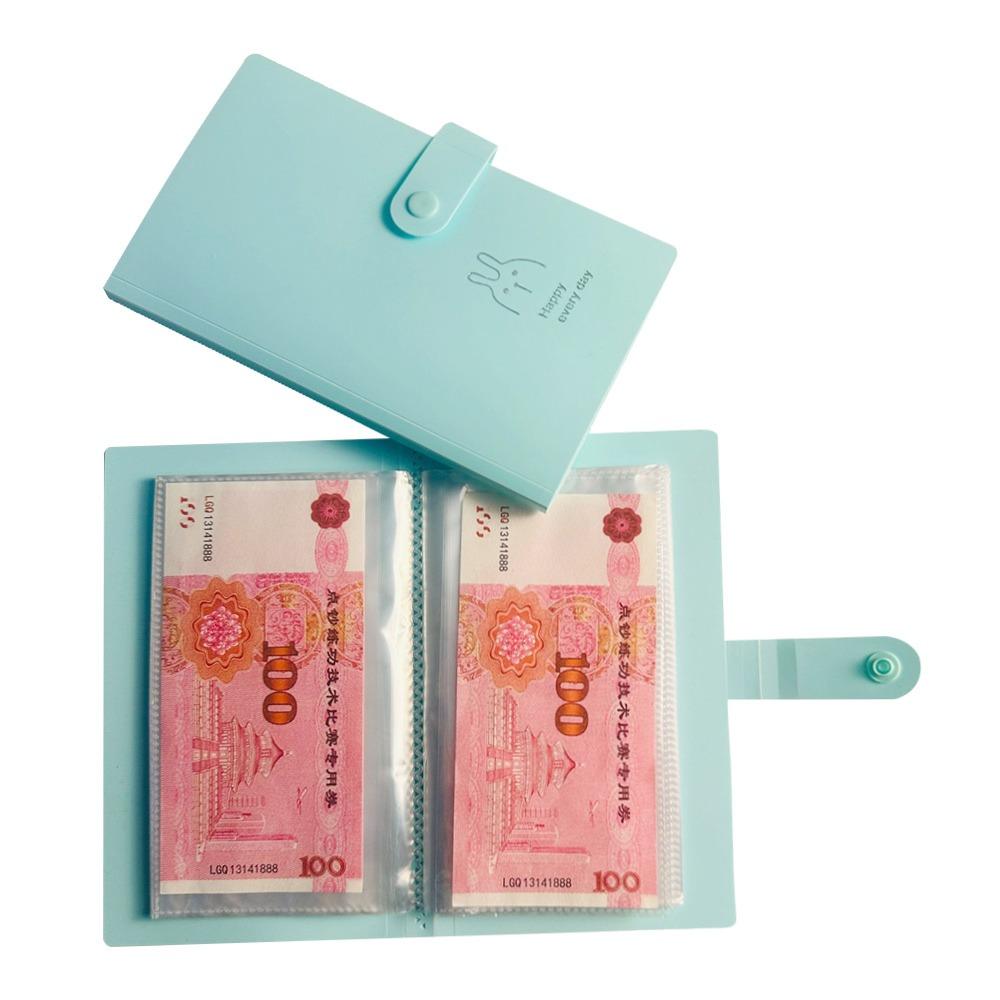 

Save Money 100 Envelopes Money Saving Challenge Large Capacity PP Savings Binder Reusable Portable Mini Binder Savings Challenge зелений