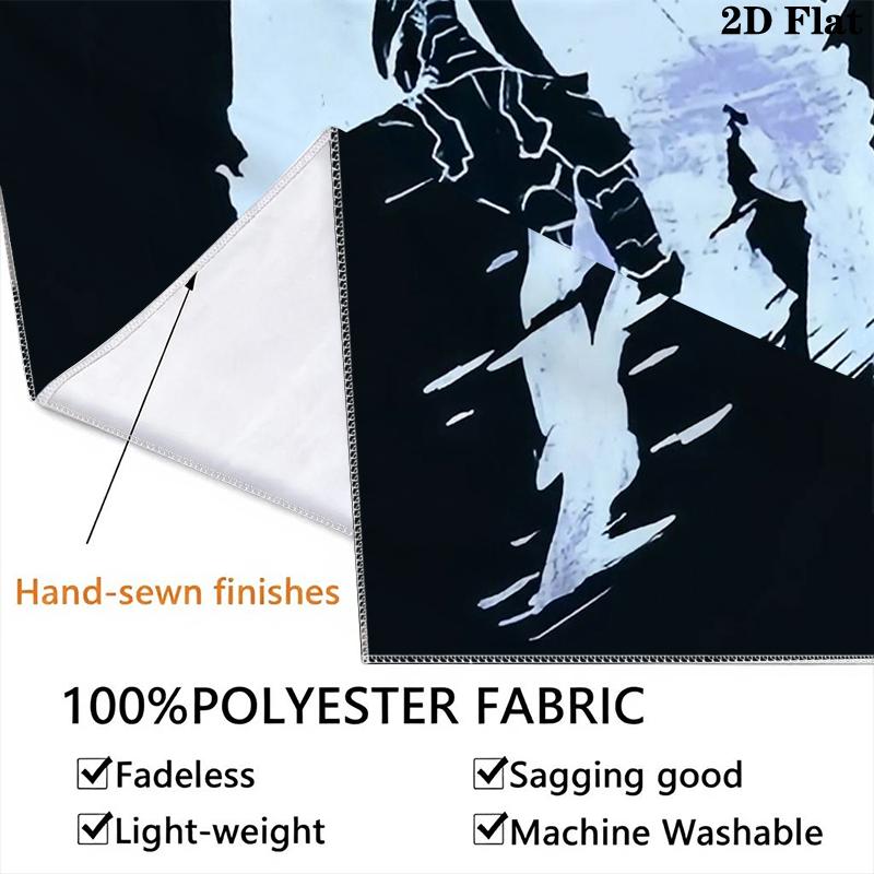 Solo Leveling Wall Tapestry Aesthetic Wall Hanging Printed Fabric Blanket Decorative Tapestries for Bedroom Living Room Home Decor