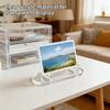 Clear Acrylic Display Stand Practical Easel Design Desktop Organizer For Cards, Badges, Mini Collectibles & Photos Display
