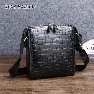 Sac Bandoulière Homme Motif Crocodile – Sac à Dos Tendance, Élégant & Compact pour les Affaires et l'Extérieur.