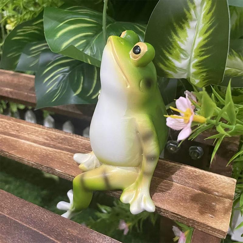 Liście Cieszące Się Chłodem Symulowane Ozdoby Żabie Akwarium Mikro-Krajobraz Ozdoby Domowe Balkon Dziedziniec Rzemiosło