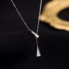 2024 Trendy 925 Sterling Silver Plated Cross Necklace for Women - Simple, Elegant, Cold Aesthetic Collarbone Chain