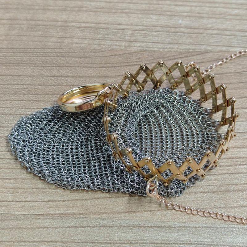 Hochwertige handgefertigte englische Münzbörse im Retro-Stil der 1920er Jahre, Sammlerstück, antike Münze, rostfreier mittelalterlicher Stahl, Geldbörse, Geschenk