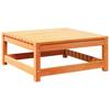 9 piece garden sofa set with cushions wax brown pine wood
