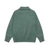 AMI Autumn and Winter New Big Heart Jacquard Wool Ami De Coeur Polo Collar Pullover Couple Sweater