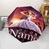 Custom Name Wicked Theme Automatic Umbrella, Lightweight & Portable, 8 Rib, Perfect for Outdoor Travel, Birthdays, Christmas, Gifts.