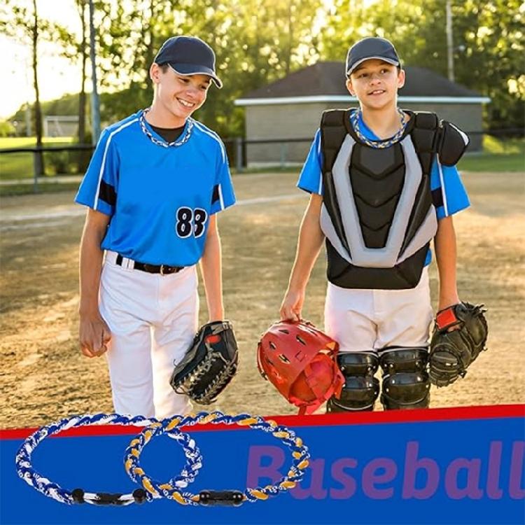 Braided Necklace Elegant Necklace Adjustable Length Necklace Baseball Necklace Perfect for Baseball Players and Fan