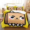 Cartoon Toca Life World Bedding Set Duvet Cover Pillowcase Comforter King Queen Size Boys Adult Bed Set