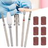 5pcs Nail Art Grinding Head Dead Skin Removal Nail Drill Bits Sanding Polishing Head Set