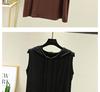 Spring Summer Women's Sleeveless Modal Vest Hooded Sweatshirt - Plus Size Slimming Loose Fit