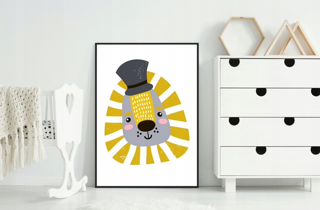 Picture Poster In a Frame A4 Cm Lion PD258