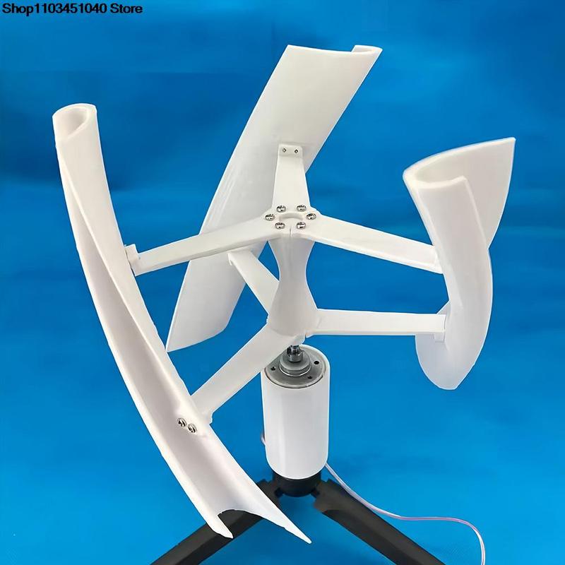 3 leaves Micro Wind Power Generator Vertical Axis Brushless DC Generator Alternative Energy Generators 1-25W 1-15V