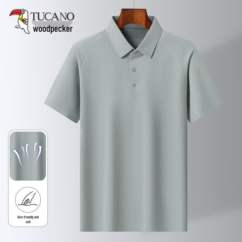 TUCANO Men's Ice Silk Short Sleeve Polo Shirt