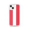 Coche iPhone - PIXELFORMA - iPhone 14 - Rouge - Drapeau de l'Autriche - Silicon souple