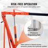 SucceBuy 3/8 Ton Hydraulic Long Ram Jack Engine Hoist Cylinder with Single Piston Pump, for Engine Lift Hoists, Hydraulic Garage