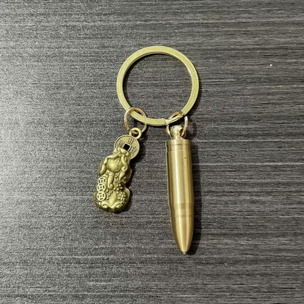 Messing-Kugel Handgemachtes Mini-Messer Schlüsselanhänger Anhänger