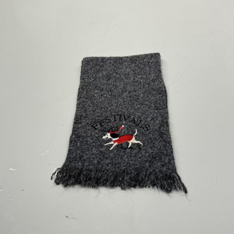 Women's High-End Knit Christmas Scarf – Thick, Warm, and Versatile for Autumn and Winter