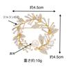 Pearl Zircon Flower Sparkling Pearl Leaf for Entrance Graduation White Gifts for Gift Case Included Brooch, Corsage, Ceremonies, Ceremonies, Weddings,