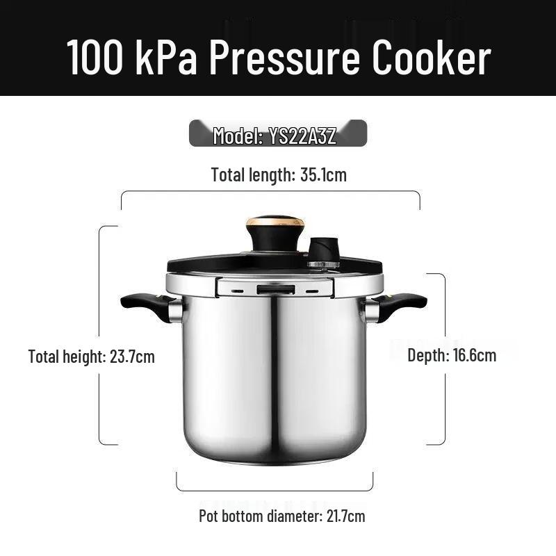 

ASD Beloved 304 Stainless Steel Pressure Cooker 7.6L